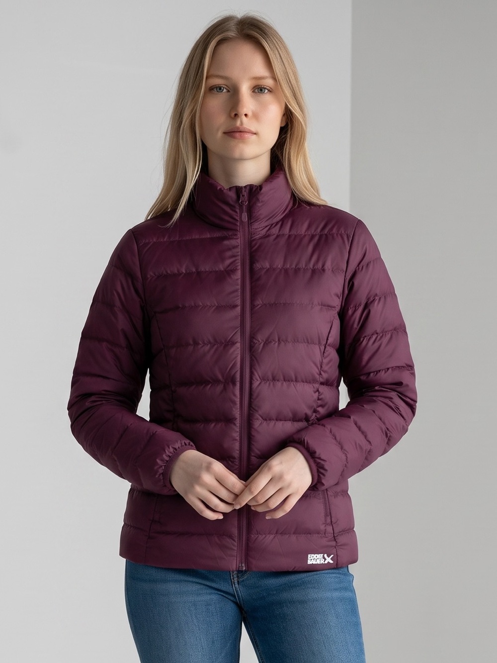 Eddie Bauer - NWT - Quilted Puffer Jacket in Plum